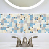 New Idea Glass Tile Marine Animals Beach Style Inner Conch Kitchen Bath Backsplash Accent Art Mosaics for Beach House【Pack of 5 Sheets】