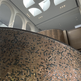 Blujellyfish Hexagon Mosaic Tile Bronze Copper Metallic Kitchen Backsplash Tile Bath Shower Floor Tiles 【Pack of 5 Sheets】