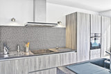 Silver Stainless Steel Tiles Penny Round Mosaic for Kitchen Accent Wall Backsplash Bathroom Shower Floor【Pack of 5 Sheets】
