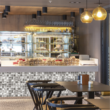 Silver Wall Backsplash Tile 3D Wall Panels Metal Mosaic Sheets for Wall Backsplash Hotel Lobby Bar【Pack of 5 Sheets】