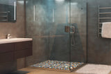 Spring Matte Tiles Ceramic Pebbles for Shower Floor Bathroom Backsplash Mosaic Art Tile【Pack of 5 Sheets】