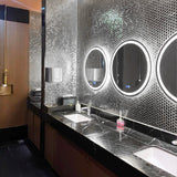 Silver Hexagon Stainless Steel Mosaic Tile Kitchen Backsplash Bathroom Shower Floor Accent Wall【Pack of 5 Sheets】