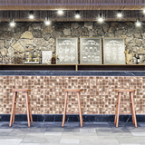 Champagne Wall Backsplash Tile 3D Metal Mosaic Sheets for Wall Backsplash Hotel Lobby Bar【Pack of 5 Sheets】