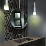 Blujellyfish Black Metallic Hexagon Honeycomb Backsplash Tile for Kitchen Bathroom Accent Wall【Pack of 5 Sheets】