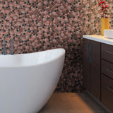 Blujellyfish Bubble Mosaic Tile for Wall Backsplash Kitchen Bathroom【Pack of 5 Sheets】