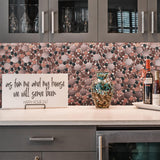Blujellyfish Bubble Mosaic Tile for Wall Backsplash Kitchen Bathroom【Pack of 5 Sheets】