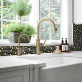 Blujellyfish Backsplash Tile for Kitchen Bathroom Penny Round Mosaic【Pack of 5 Sheets】