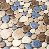 Yosemite Matte Pebble Stone Tiles for Shower Floor Bathroom Mosaic Tile Extremely Non Slip PT81【Pack of 5 Sheets】
