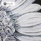 TST Mosaic Mural Black & White Sunflower Modern Unique Design Wall