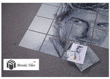 TST Mosaic Collages Black & White Crystal Glass Customize Portrait Photo Idol Star David Beckham