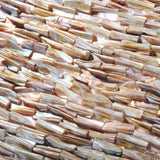 TST Freshwater Shell Tiles Natural Mother of Pearl Tile Brown Iridescent Bath Background Decor Art