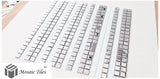 TST Mosaic Collages Chrome Silver Bead Curtains Crystal Glass Tiles