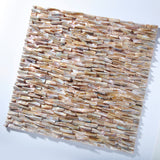 TST Freshwater Shell Tiles Natural Mother of Pearl Tile Brown Iridescent Bath Background Decor Art