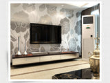 TST Mosaic Collages Big Flower Silver Rose Crystal Glass Wall Deco Art Mosaics