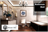 TST Mosaic Collages Chrome Silver Bead Curtains Crystal Glass Tiles