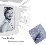 TST Mosaic Collages Black & White Crystal Glass Customize Portrait Photo Idol Star David Beckham