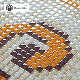 TST Mosaic Collages Golden Auspicious Clouds Parquet Crystal Glass Wall Backsplash