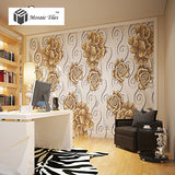 TST Mosaic Collages Flowers Patterns Home Hotel Background Wall Deco Glass Tiles