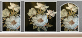 TST Mosaic Mural White Kapok Beautiful Flower Parquet Unique Design