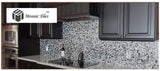 TST Black Lip Mother Of Pearl Tile Black Silver Green Squared 4/5'' Chips Deapwater Seashell Pad Tile