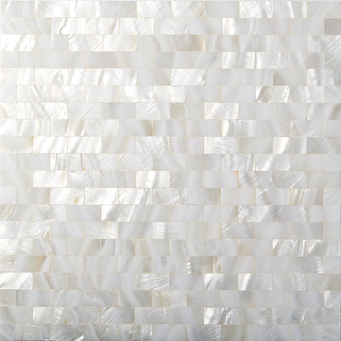 TST Mother Of Pearl Tiles White Subway Kitchen Backsplash Art Deco Mesh Shell Tiles