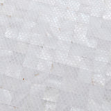 TST Mother Of Pearl Tiles White Squared 4/5'' Chips 2 mm Thick Mesh Mounted