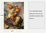 TST Mosaic Murals Famous Picture Napoleon Bonaparte Portrait Painting Victory Art Deco