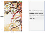 TST Mosaic Murals Long Tail Lucky Birds & Flowers Unique Design Customized Mosaic Picture