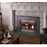 Crystal Glass Tile Interlocking Ink Blue Rose Gold Mosaic Bath Kitchen Fireplace Decor【Pack of 5 Sheets】