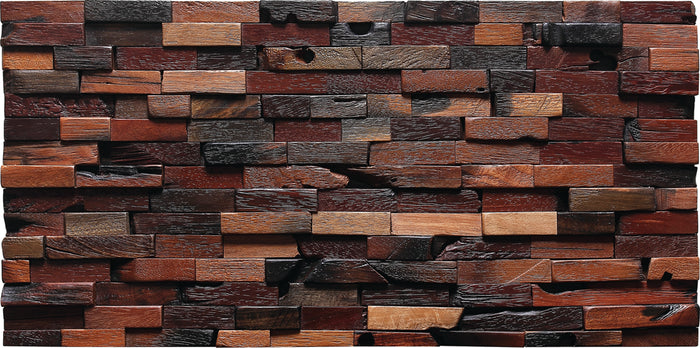 TST Aligned Wooden Panel Wall Deco Strips Designed Wild Style Study Shop Remodeling Tile