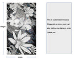 TST Mosaic Murals Black & White Flower Handcraft Unique Art Home Hotel Wall Deco