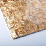 TST Freshwater Shell Pad Tiles Golden Natural Mother Of Pearl Tiles Luxury Subway Kitchen Backsplash