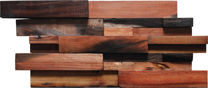 TST Interlocking  Mosaic Tiles Wall Panel Deco Fabricated Wooden Tiles Contemporary Interior Design