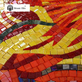TST Mosaic Mural Sunflowers Parquet Unique Art Background Wall Decor