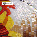 TST Mosaic Mural Sunflowers Parquet Unique Art Background Wall Decor