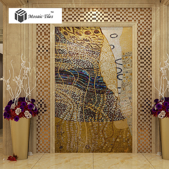 TST Mosaic Murals Parquet Art Mosaic Abstract Painting Hallway Entrance Deco Mosaics
