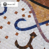 TST Mosaic Mural Golden Hall Ceiling Floor Sequence Pattern Round Art Deco Mosaic