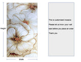 TST Jade Glass Mosaic Mural Tiles Bisazza Style Customized White Floral Mosaic Tile Home Wall Decor TSTBSM014