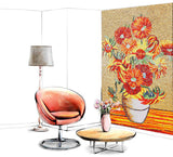 TST Mosaic Murals Sunflower Van Gogh Oil Painting Customized Mosaic Art TSTBSM002