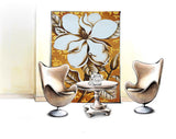 TST Mosaic Mural Big Flower Crystal Glass Hand Made Art Mosaics