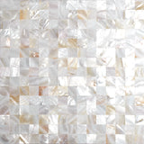 TST Freshwater Shell Slice Tiles Natural Shell White Tiles Pearlescent Seamless Shinning Mosaic Tile