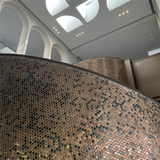 Blujellyfish Hexagon Mosaic Tile Bronze Copper Metallic Kitchen Backsplash Tile Bath Shower Floor Tiles [Box of 5 sheets]