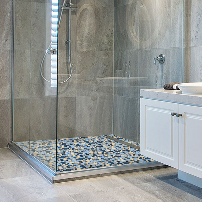 Mosaic tiles for shower floor deals