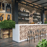 Champagne Wall Backsplash Tile 3D Metal Mosaic Sheets for Wall Backsplash Hotel Lobby Bar【Pack of 5 Sheets】