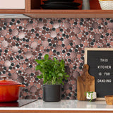 Blujellyfish Bubble Mosaic Tile for Wall Backsplash Kitchen Bathroom【Pack of 5 Sheets】