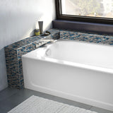 Gray Marble Tile for Kitchen Backsplash Teal Blue Interlocking Glass Mosaic Bathroom Shower Wall Backsplash【Pack of 5 Sheets】