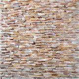 TST Freshwater Shell Tiles Natural Mother of Pearl Tile Brown Iridescent Bath Background Decor Art 