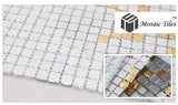 TST Mosaic Collages Classic European Style Diamond Flower Patterns Bathroom Wallpaper Tiles