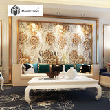 TST Mosaic Collages Flowers Patterns Home Hotel Background Wall Deco Glass Tiles