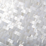 TST Mother Of Pearl Tiles White Subway Kitchen Backsplash Art Deco Mesh Shell Tiles
